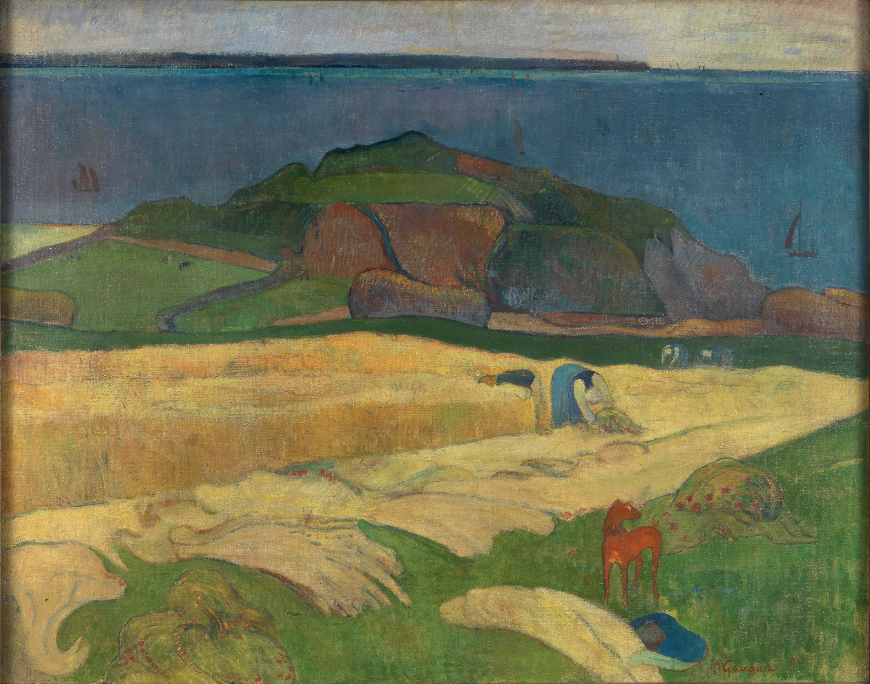 Seaside harvest. Harvest: Le Pouldu 1890
